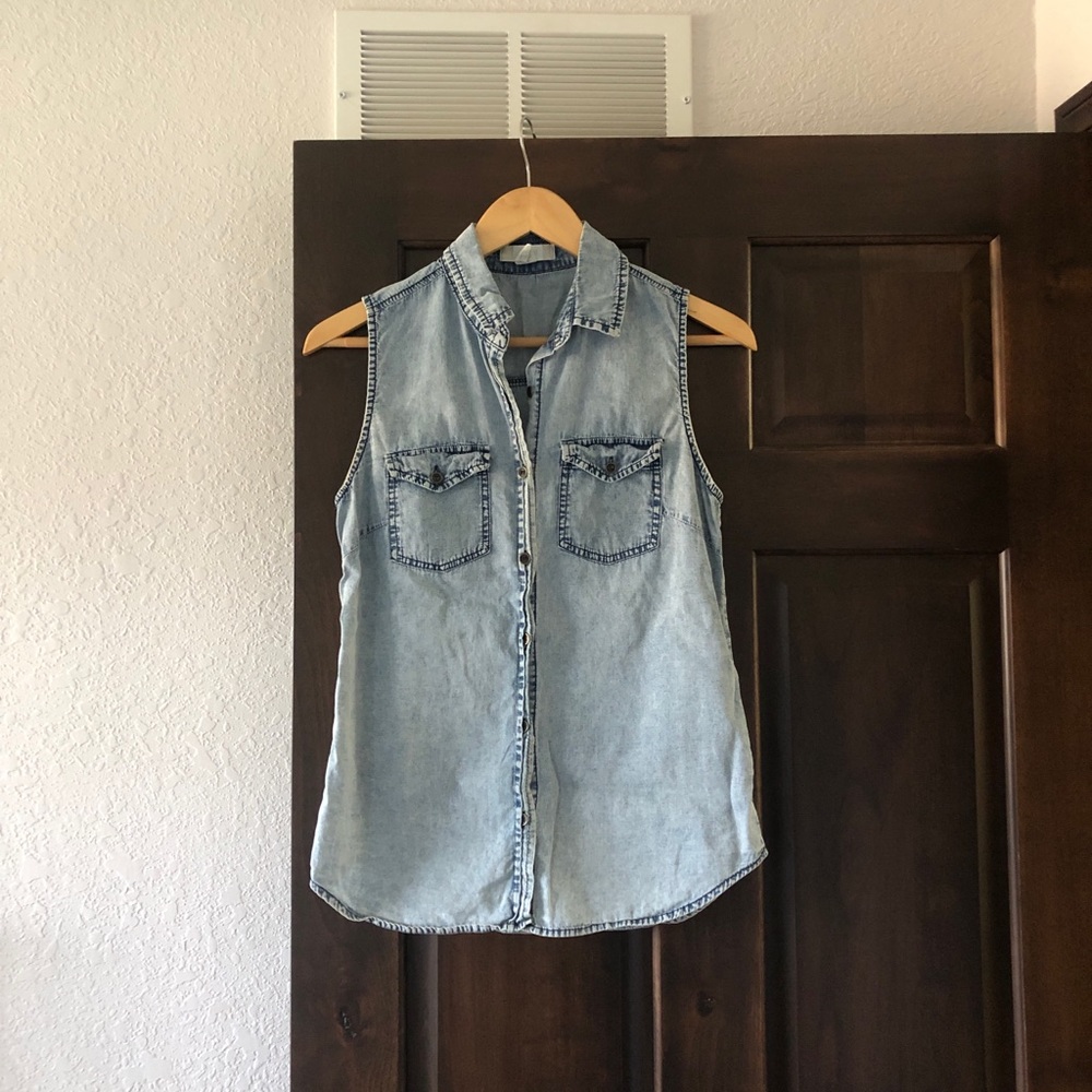 Light-weight blue jean tank!